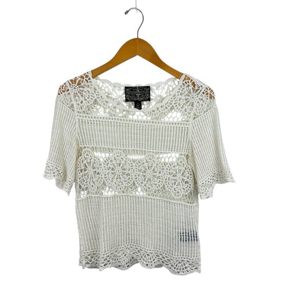 Anthropologie James Coviello Crochet Top - Picture 2 of 6